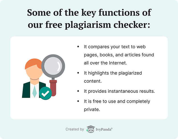 Key functions of our free plagiarism checker.
