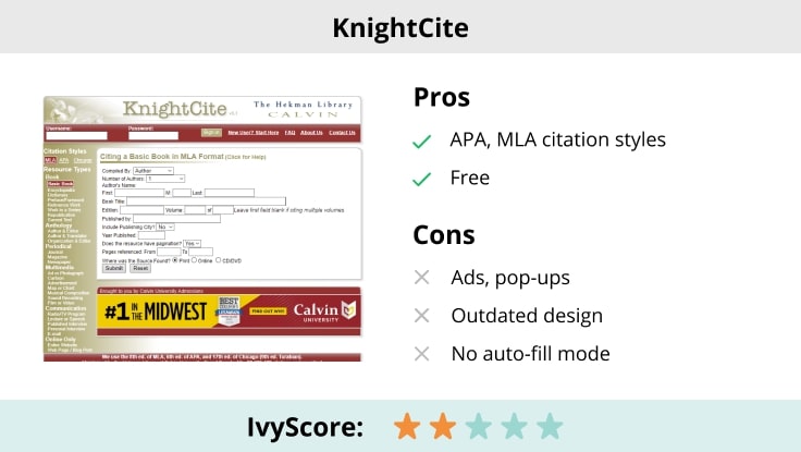 KnightCite Citation Maker