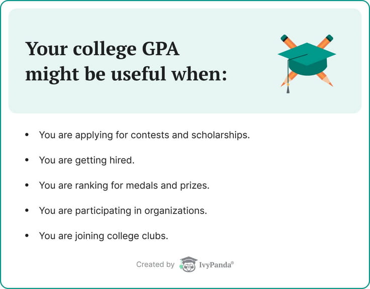 The picture illustrates the importance of college GPA.