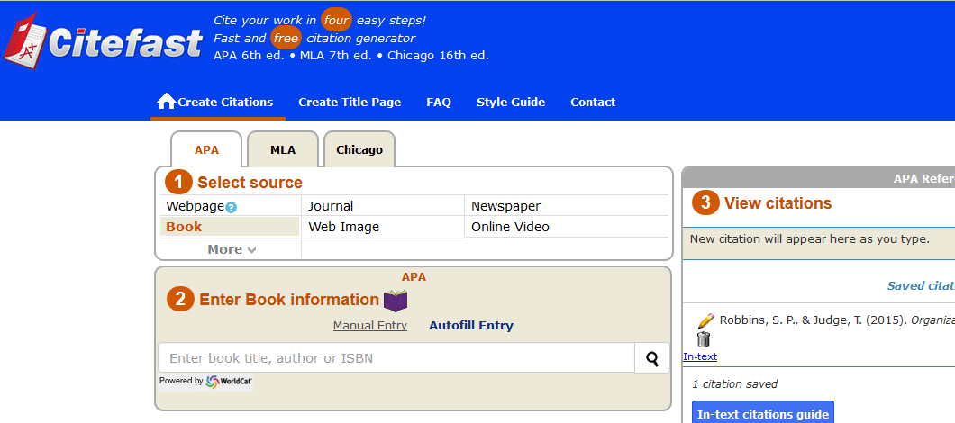 chicago manual of style citation generator