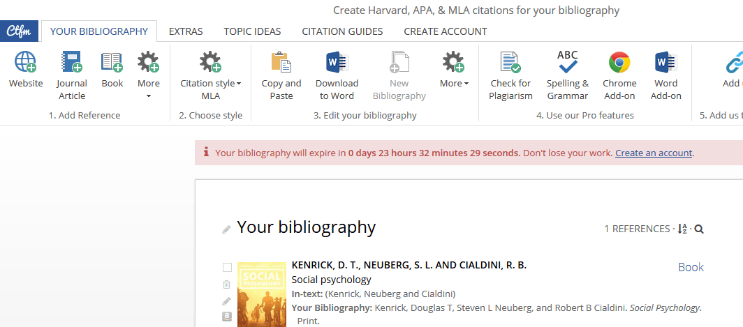 free bibliography