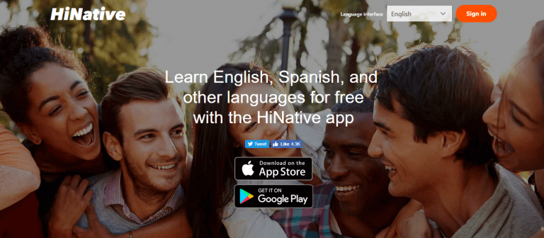 Hinative Website Screenshot