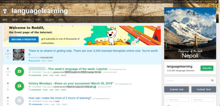 Language Learning Reddit