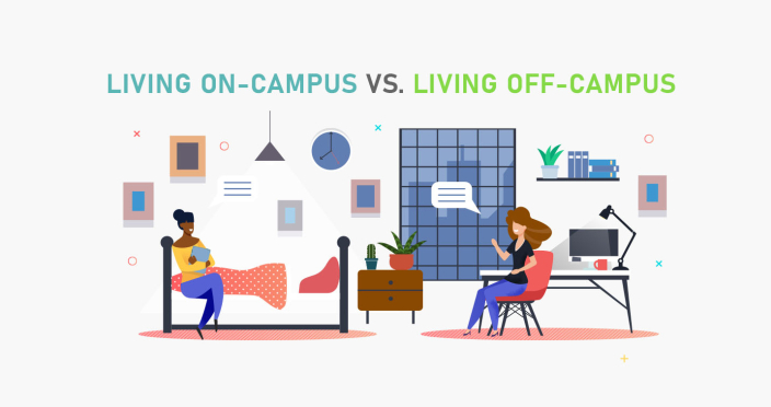 Living on-Campus vs. Living off-Campus [Infographic]