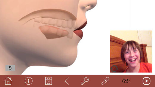 Speech Tutor Apps demonstrates the process of generating sounds.