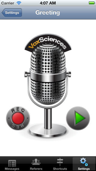 Voxsci App Screenshot - Big Microphone.