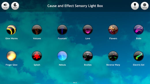 Cause And Effect Sensory Light Box App For IPhone.