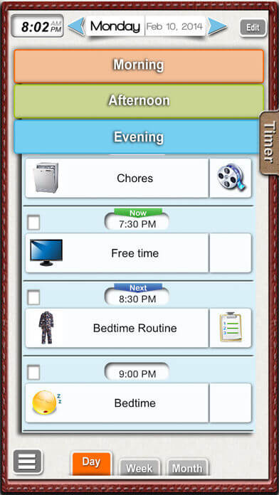 Visual Schedule Planner for IPhone.