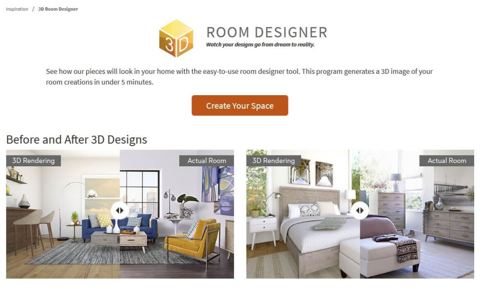Living Space 3D Room Designer Screenshot.