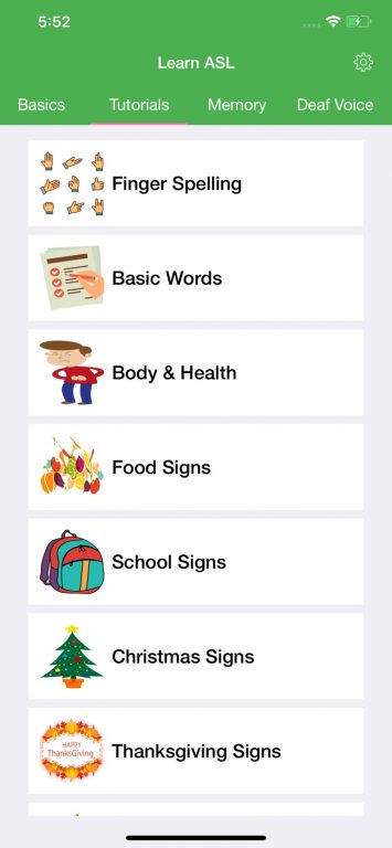ASL American Sign Language App.