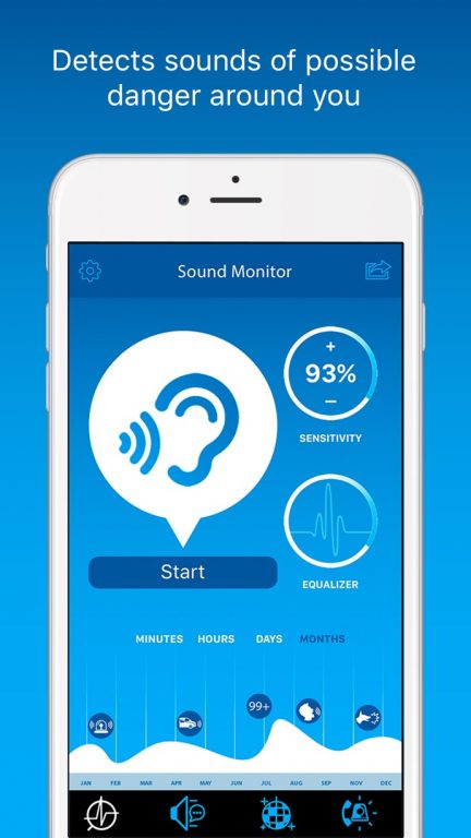 Bewarned App for IPhone for people with hearing impairments.