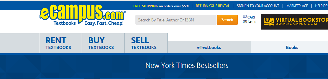 Ecampus.com - Rent, Buy, Sell Textbooks.
