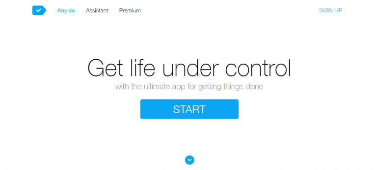 Any.do Website - Get Life Under Control.