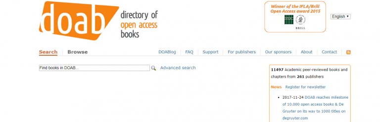 Directory of Open Access Books