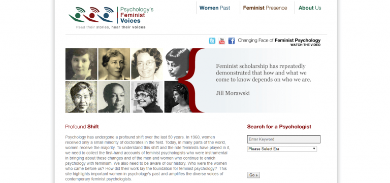 Psychology’s Feminist Voices Website