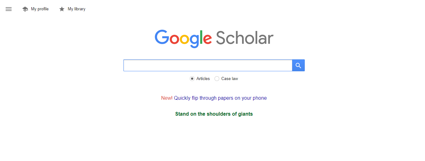 google scholar for thesis