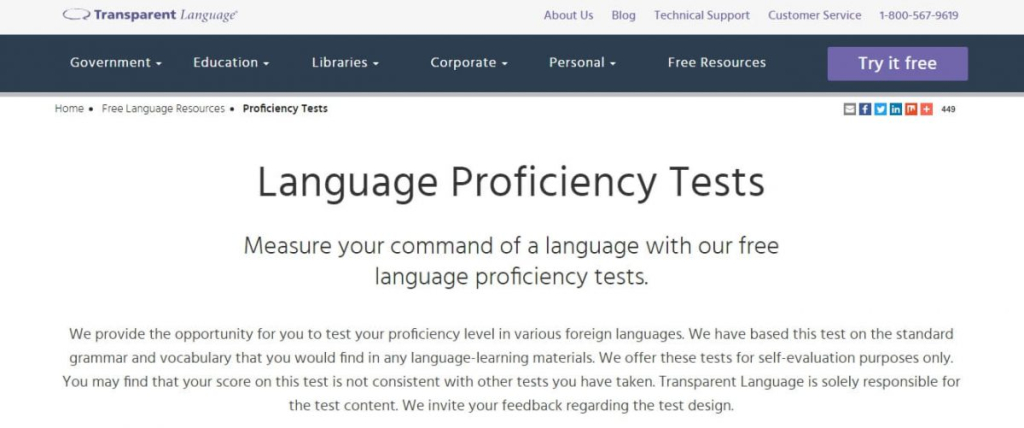 Language Proficiency Tests
