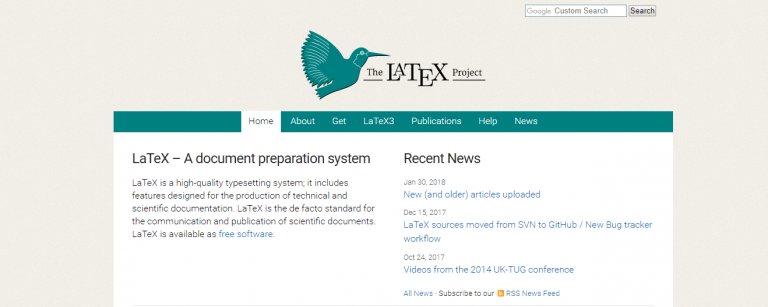 Latex Project - a Document Preparation System.