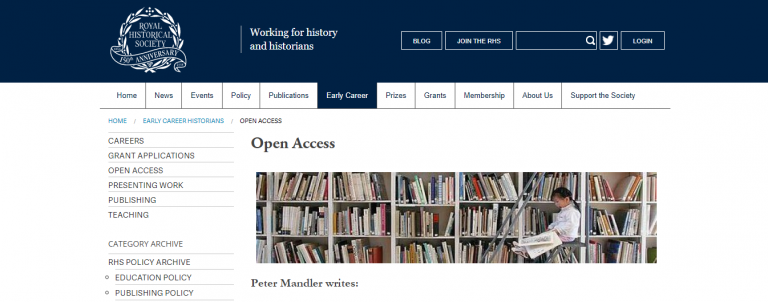 Royal Historical Society Website