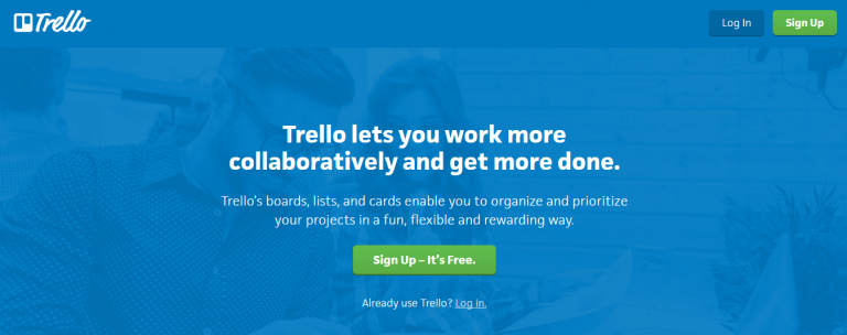 Trello Website Screenshot