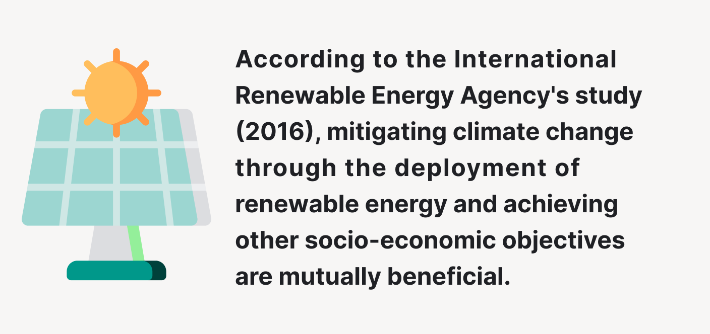 Renewable energy is beneficial for various economic reasons.