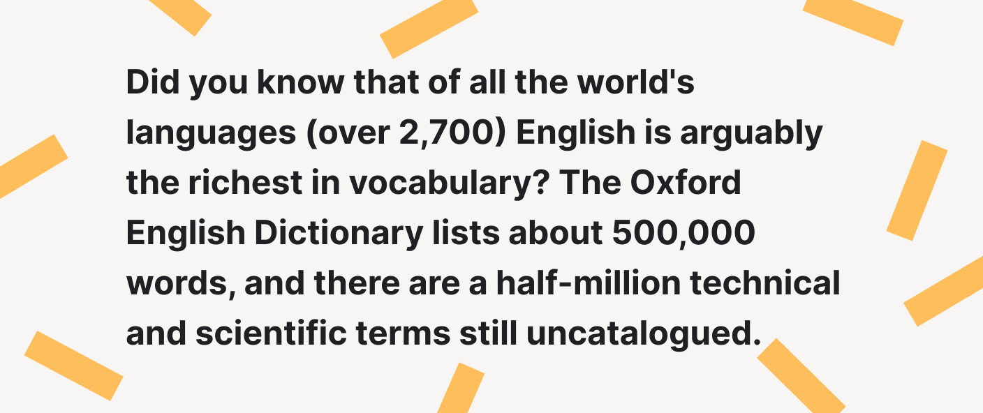 Oxford English dictionary vocabulary.