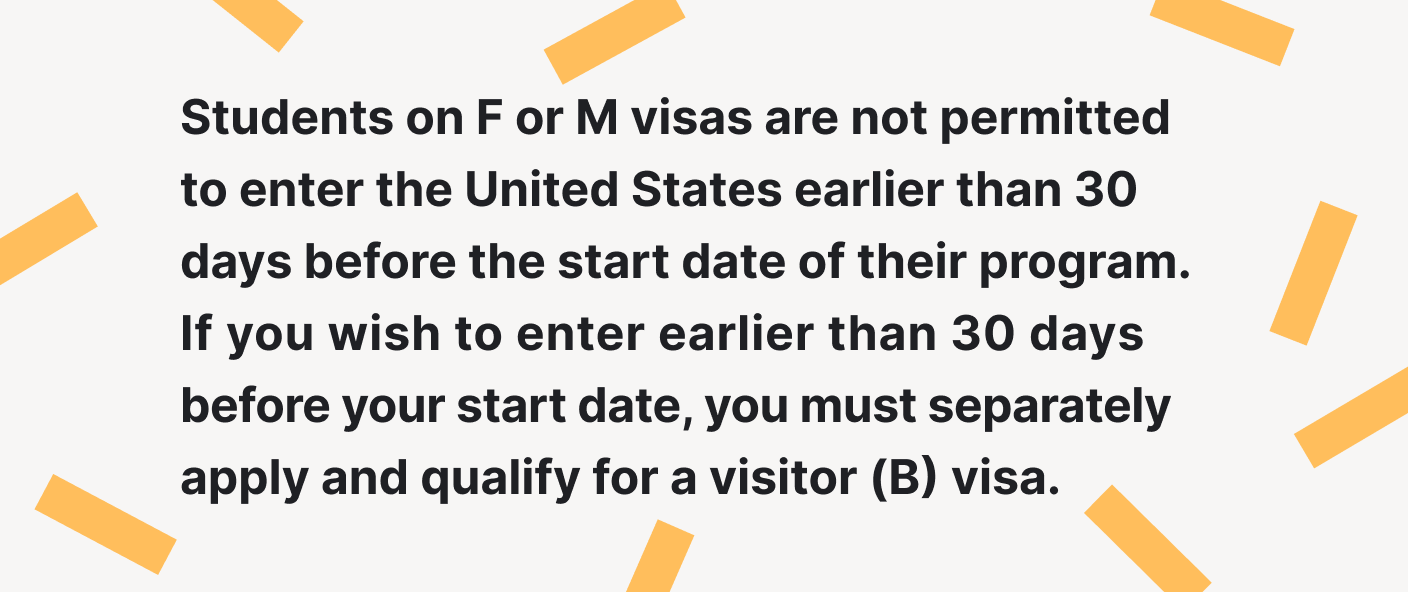 F and M Student visa fact.