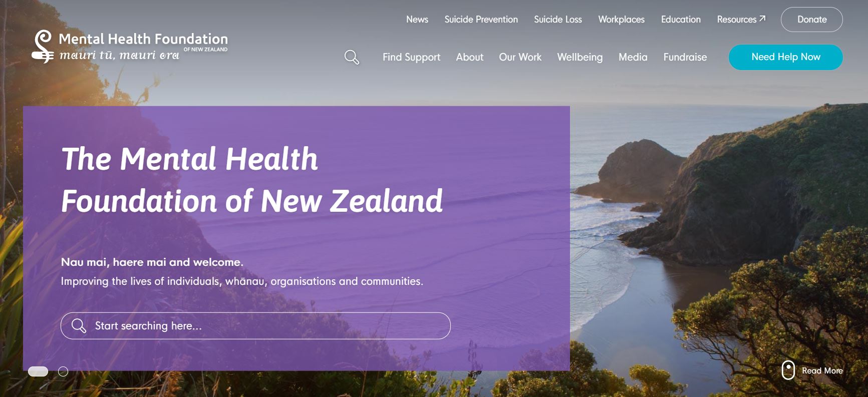 The Mental Health Foundation of New Zealand website.