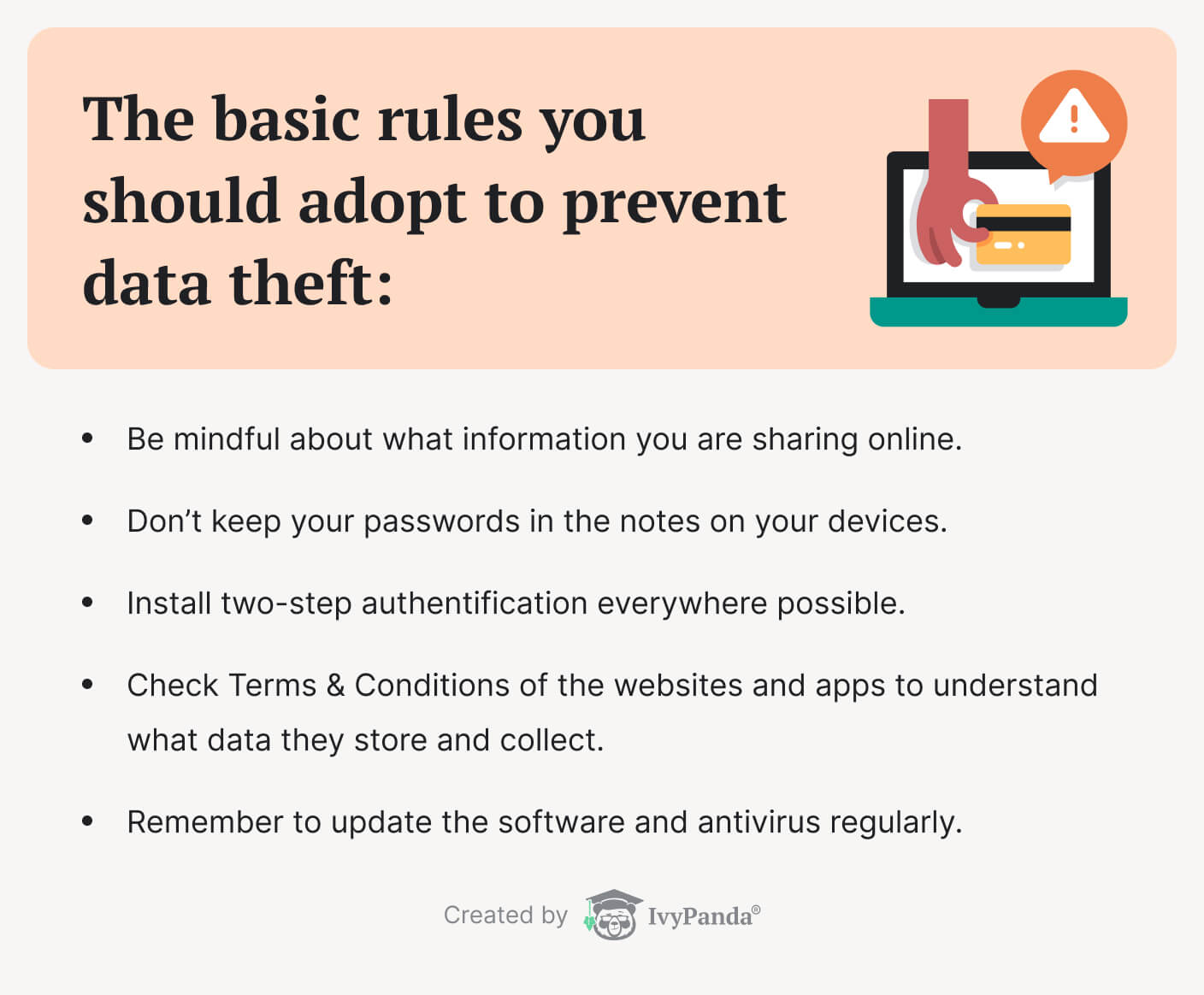 Tips on preventing data theft.