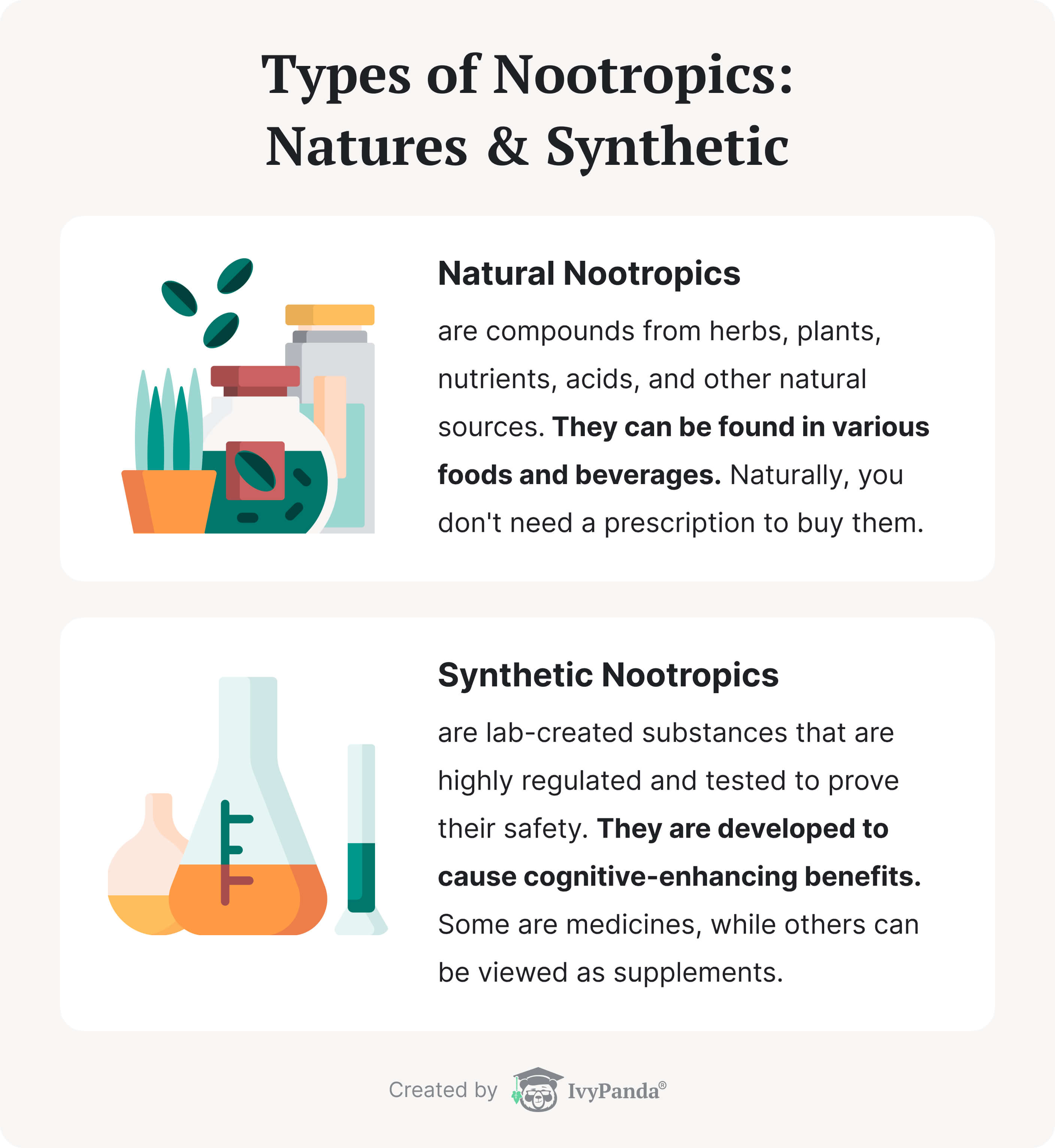 Natural and synthetic nootropics.