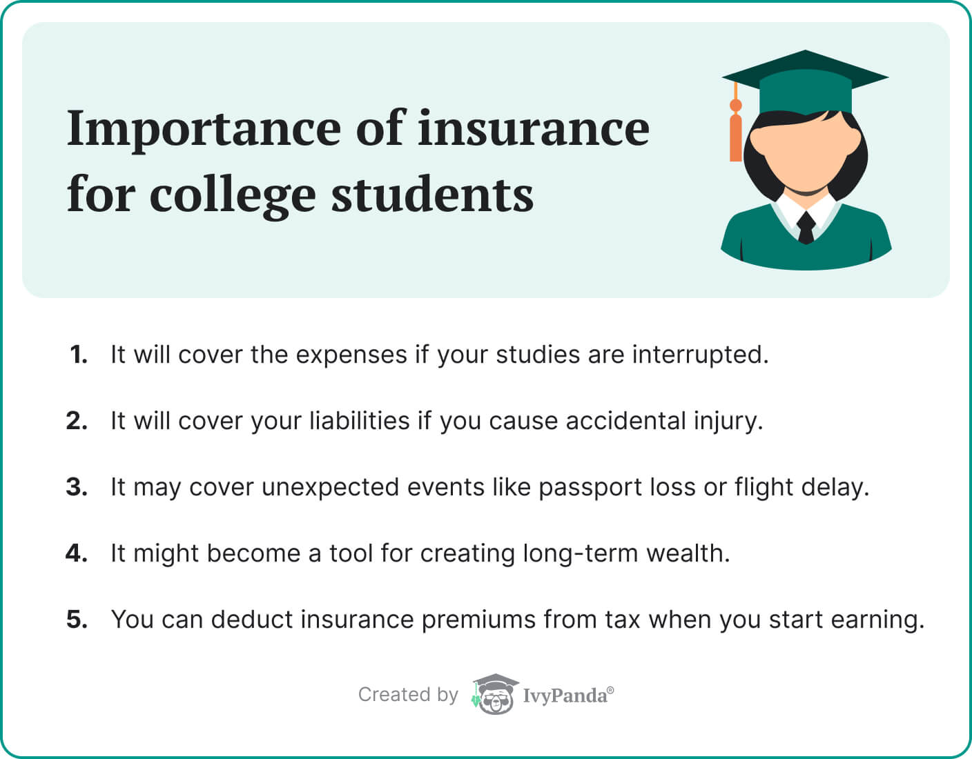 Importance of insurance for college students.