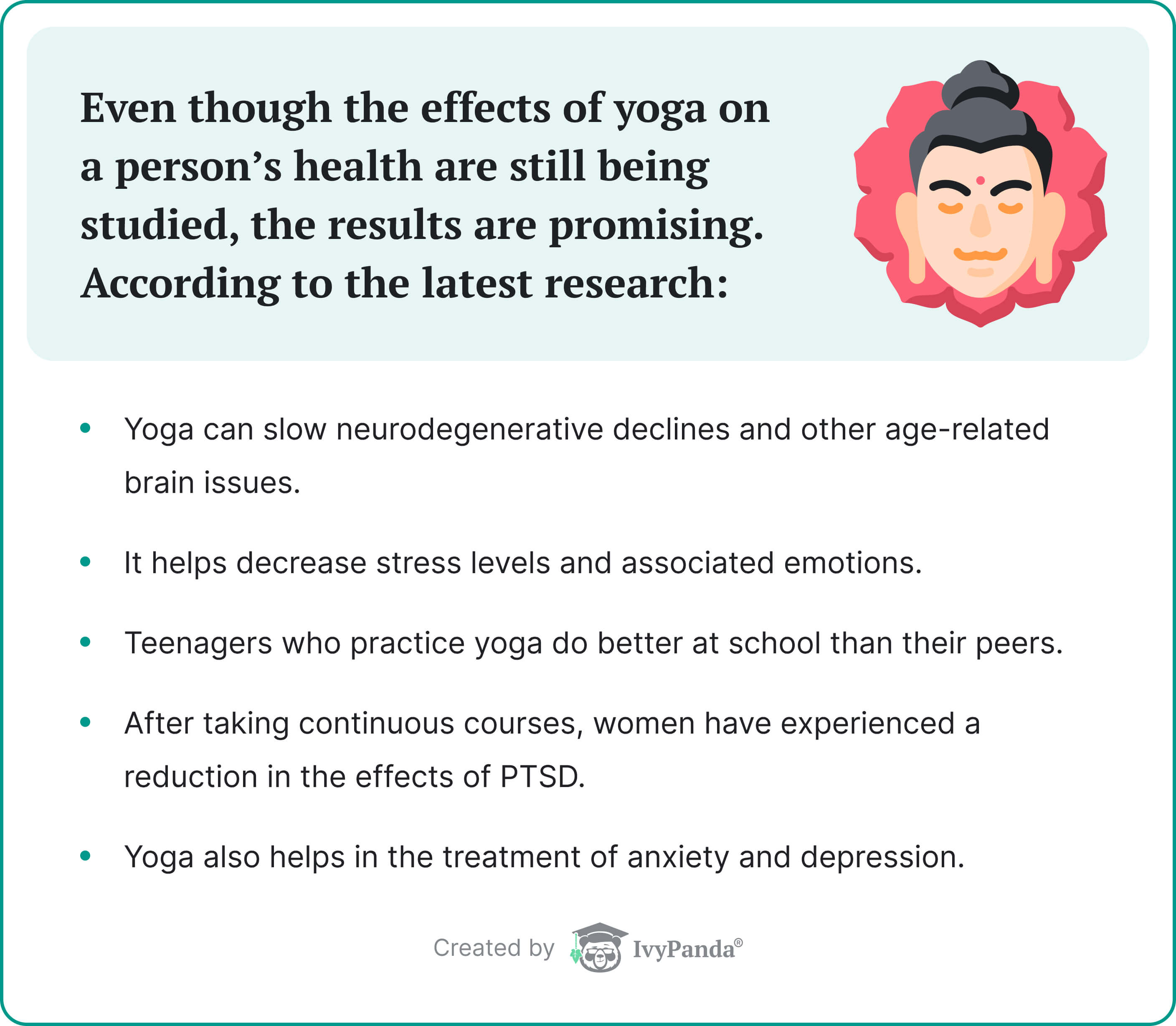 Research on yoga's benefits.