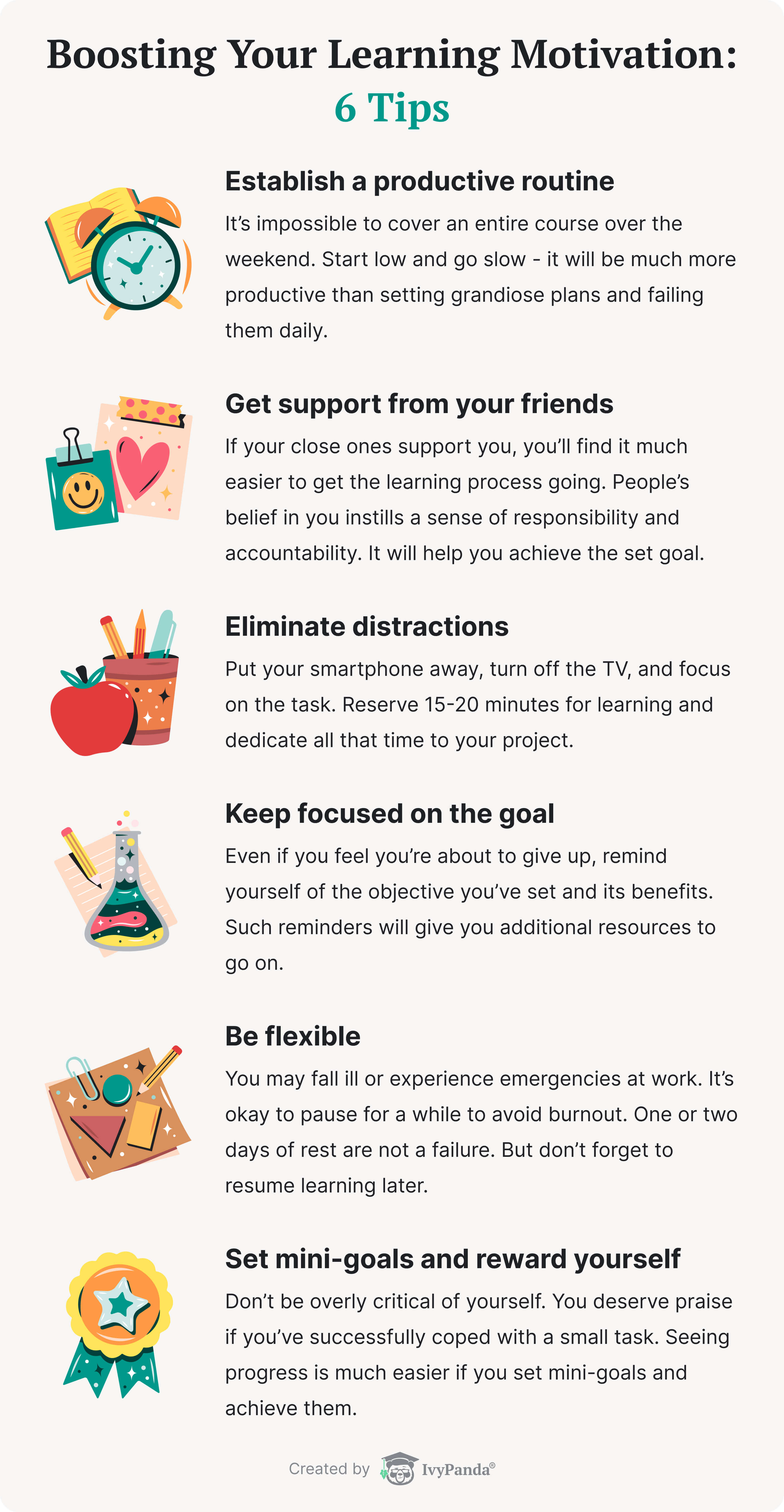 Tips on boosting your learning motivation.