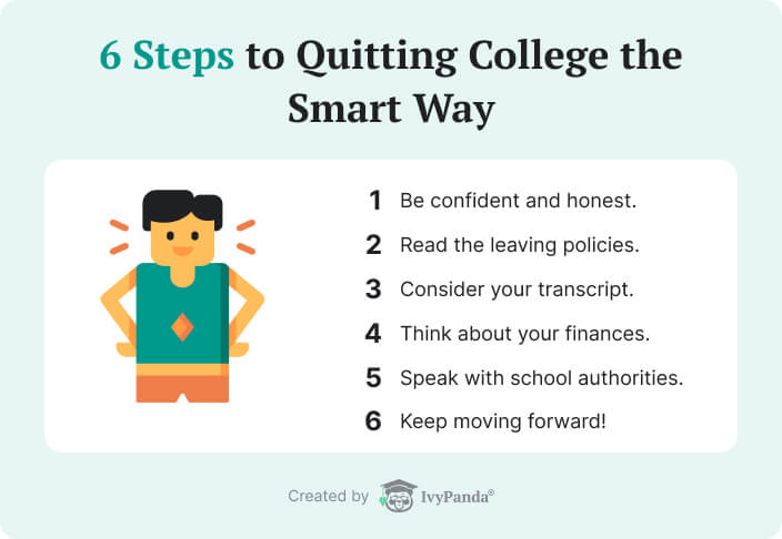 6 steps to quitting college the smart way.
