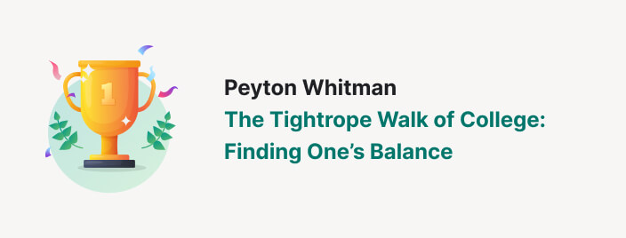 Peyton Whitman - 2nd place.
