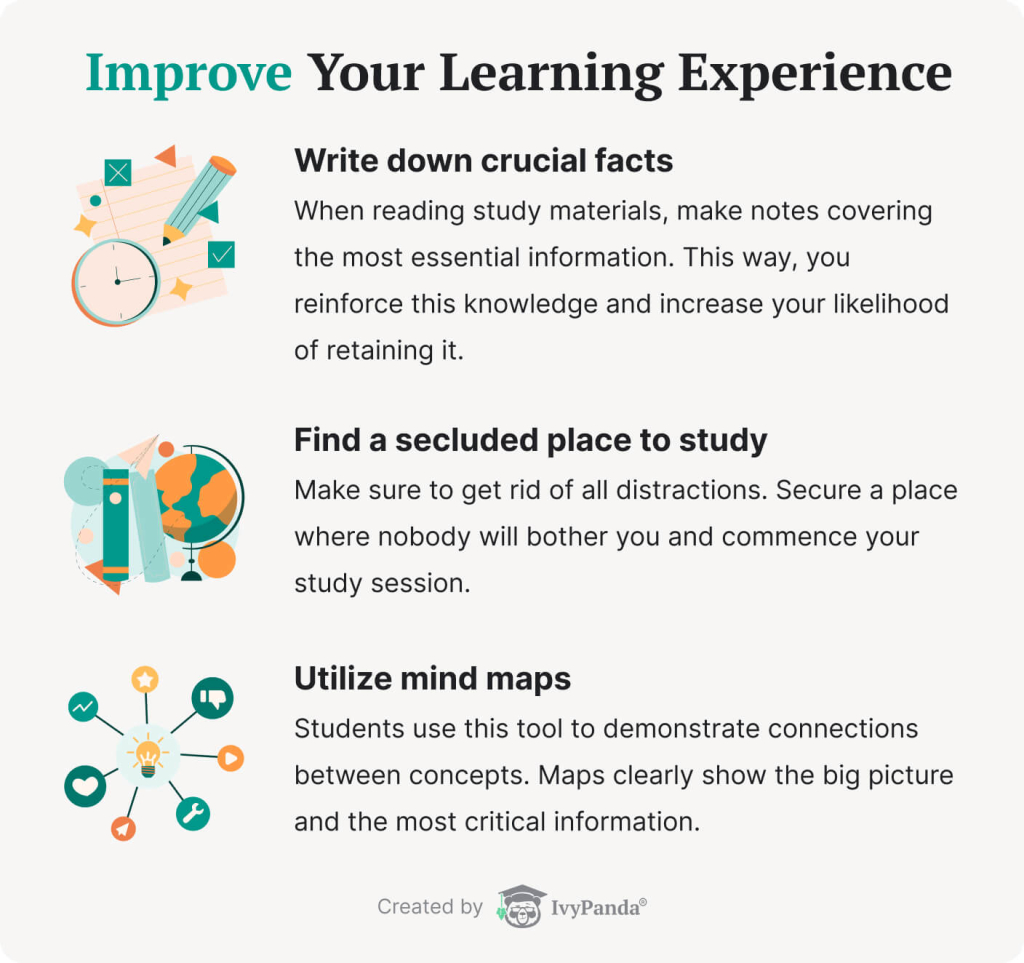 Tips to improve visual learning experience.