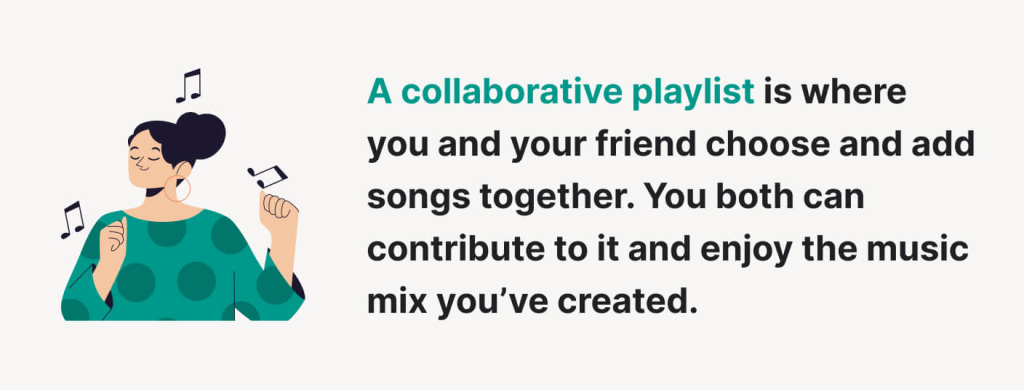 A definition of a collaborative playlist.