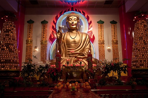 Mahayama Temple Buddha.