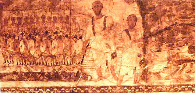 Exodus from Egypt: Dura Europos (245 CE) Courtesy of National Museum, Damascus, Syria