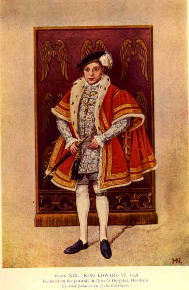 King Edward VI wearing breeches as the element of dress