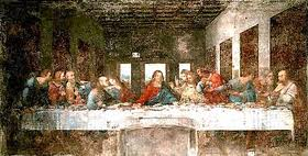 The last supper by Leonardo da Vinci
