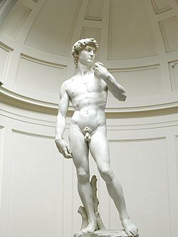 Michelangelo Greek statue of God Apollo