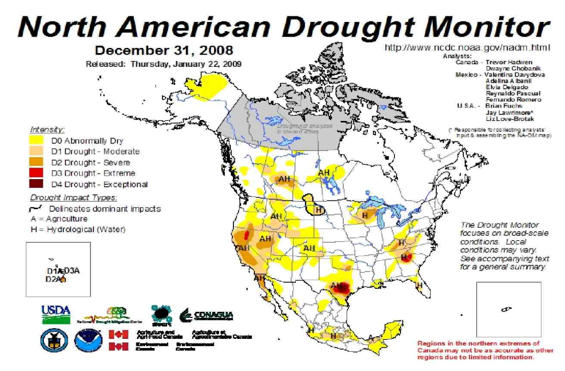 North American Drought Monitor.