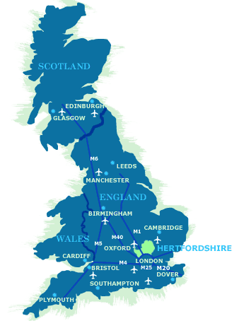 The Great Britain map.