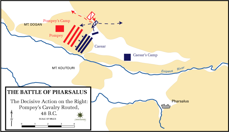 Historical Map of the Roman Civil War 49-45 BC