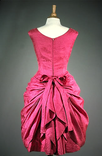 Red dress by Balenciaga design