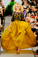 Yellow dress - Balenciaga has been used unique fabrics in vivid colours.