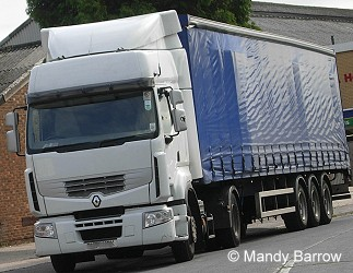Most goods are transported by roads in Lorries