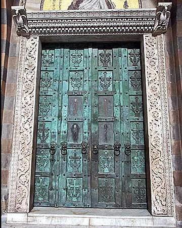 The bronze doors of Bishop Bernward