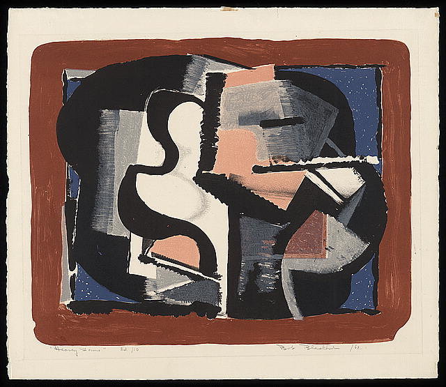 Heavy Forms, 1961 painting.